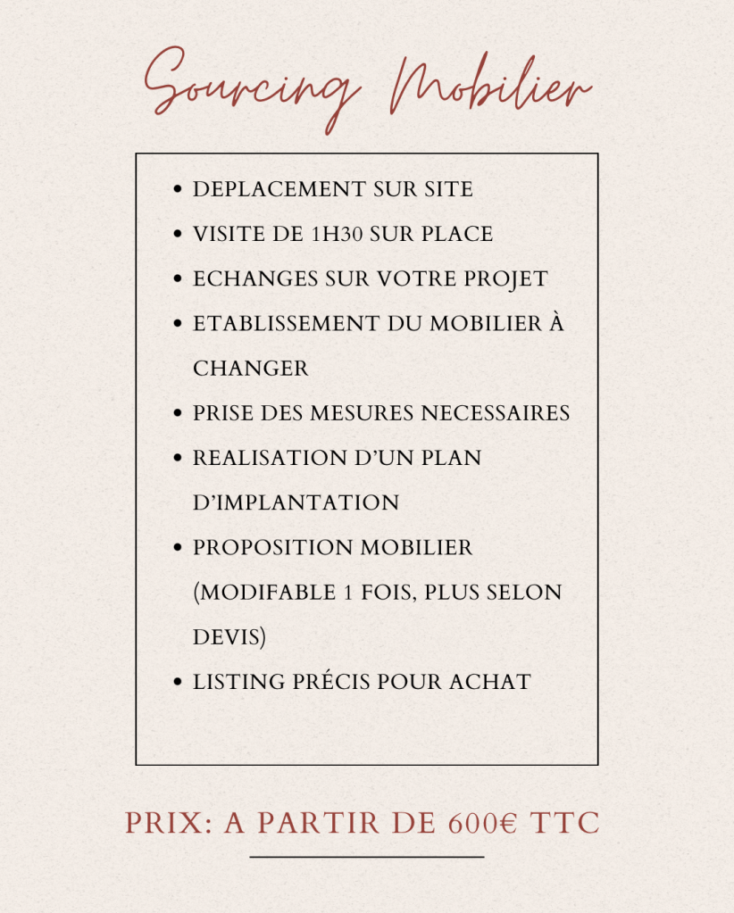 sourcing mobilier 
camille pham architecte d'intérieur toulouse